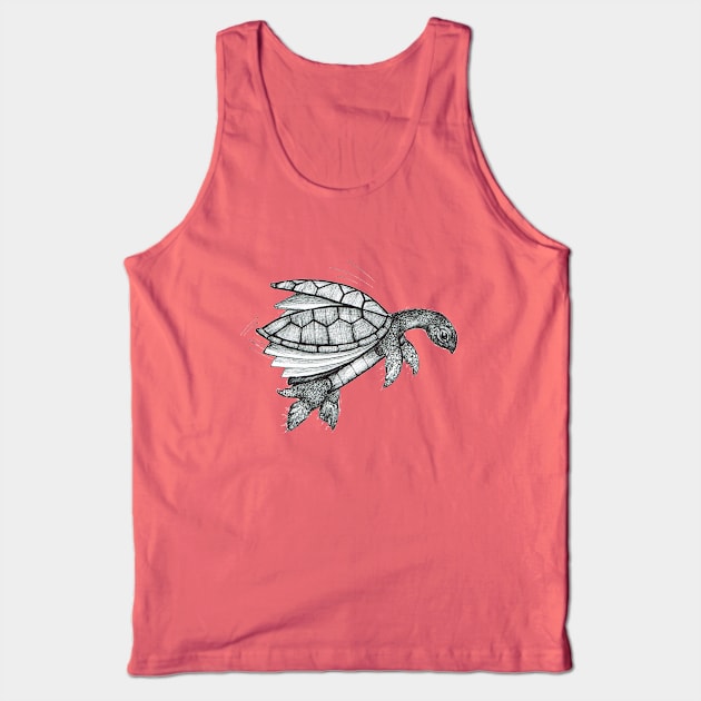 flying turtle Tank Top by art official sweetener